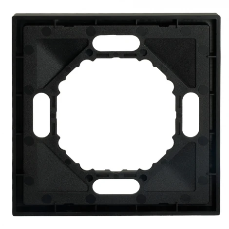 Рамка на 1 пост (черный уголь, soft touch) Stekker Эмили 49858