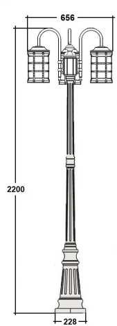 Наземный фонарь IP44 Oasis Light BARSELONA 81209B/10 Gb