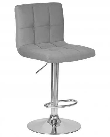 Набор 2 шт стул барный DOBRIN CANDY (серый велюр (MJ9-75))