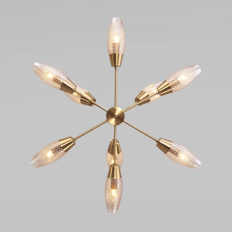 Потолочная люстра на штанге Eurosvet Thalia 60140/9 золото (220V)