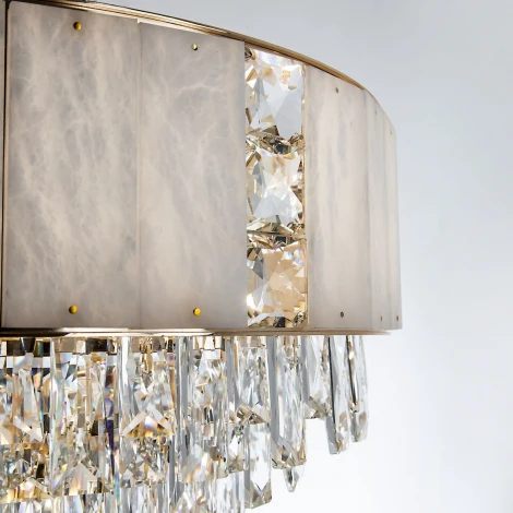 Подвесная люстра хрустальная Modelux ML.6990.20P