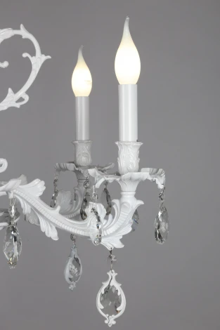 Подвесная люстра Omnilux Senis OML-74713-06 (220V, подвески, на цепи, подсвечник, свеча)