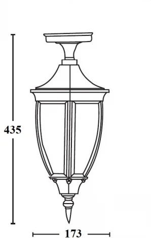 Потолочный светильник уличный Oasis Light COVENTRY 91505A Bl