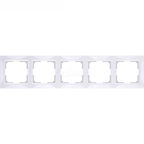 Рамка на 5 постов Werkel Snabb Basic, белый