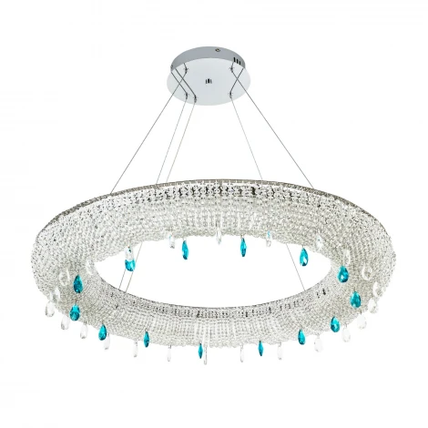 Подвесная люстра светодиодная хрустальная с регулировкой цветовой температуры Modelux MODELUX ML.2306.800 CR