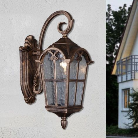 Настенный фонарь уличный Reluce 08306-9.2-001U BKG