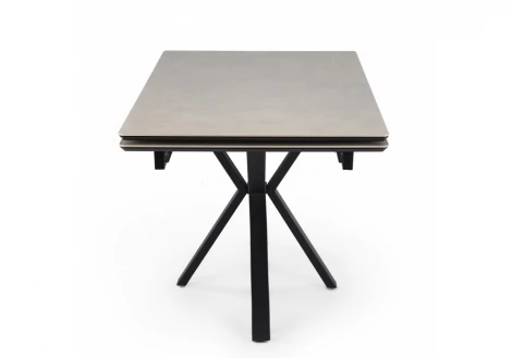 Керамический стол Старлайт 120(180)х80 carmen light grey / черный 622890