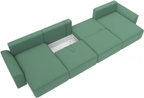 Диван п-образный Лига-048 НПБ лонг Лига Диванов (Рогожка) арт.128343