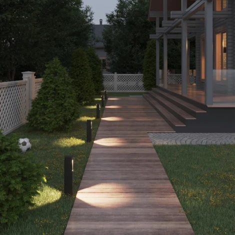 Уличный наземный светильник Odeon Light Gala 6658/14GL3 черный/металл LED 14W 3000K 220V (IP65)