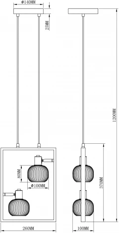 Подвесной светильник Moderli Katrin V3034-2P
