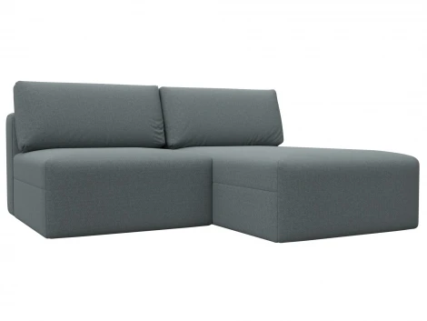 Диван угловой модульный Лига-060 НПБ угол универсальный (ЛДСП,Брус,Фанера/Пластик/Рогожка/Серый) Лига Диванов 129715