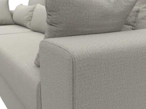 Диван угловой Майами левый угол (Бежевый/Рогожка) Лига Диванов арт.121157L