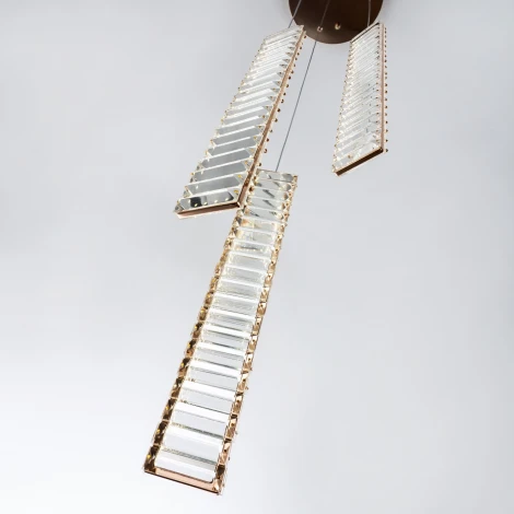 Подвесной светильник светодиодный хрустальный Modelux MODESTYLE MS.88909.3R GD