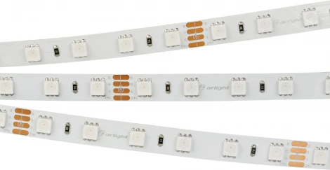 Светодиодная лента RT-B60-10mm 24V RGB (14.4 W/m, IP20, 5060, 50m) (Arlight, Открытый) 024586(2)