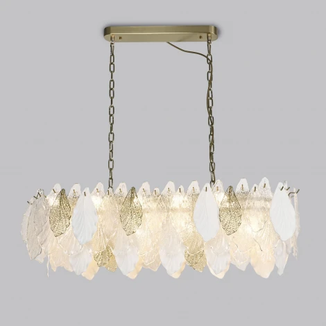 Подвесная люстра Wi-Fi Bogate's Leaf 370 (220V, управление смартфоном, голосовое управление, умный дом - Minimir Home, Алиса, Маруся, Салют, на цепи)