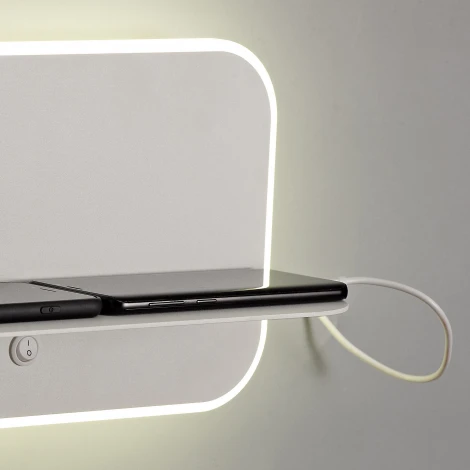 Настенный светодиодный светильник с выключателем и USB-портом Lanzarote 6875 IP20