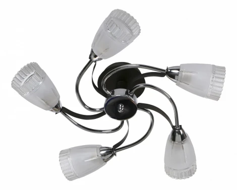 Потолочная люстра IDLamp Carlotta 865/5PF-Darkchrome