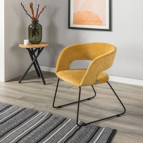 Стул R-Home Hugs желтый/Линк