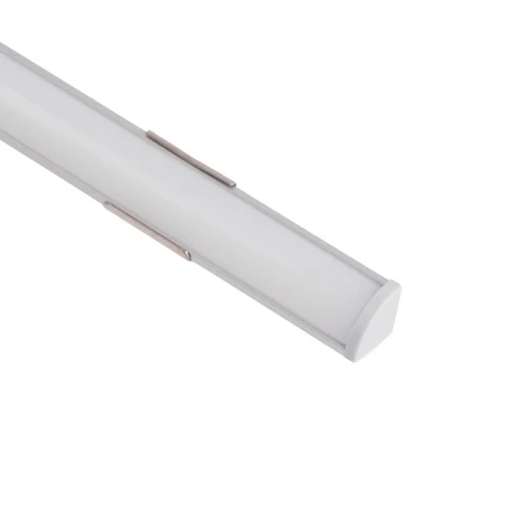 Профиль для светодиодной ленты алюминиевый накладной угловой круглый 2м Feron CAB240 52148