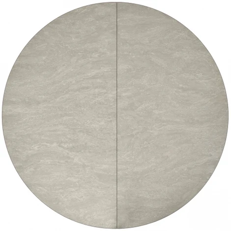 Стол Rudolf круглый раскладной 100-130x100x75см, Бетон слюда, чёрный Bradex Home RF 0302