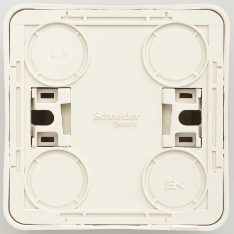 Розетка накладная без заземления со шторками (кремовый) Systeme Electric Этюд PA16-002K