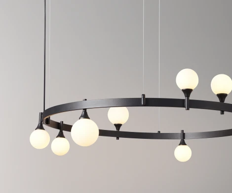 Подвесной светильник Kink Light Бьянки 07808-8,19 (LED, 220V, на тросе, шарики, кольцо)