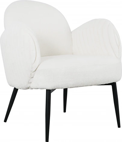 Кресло Wave Stripes букле белый Stool Group (арт.УТ000038941)