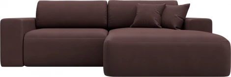 Диван угловой Лига-036 НПБ Классик правый угол Лига Диванов (Замша) арт.127739