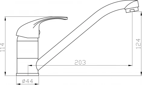 Смеситель Agger Move A0600000 для кухонной мойки