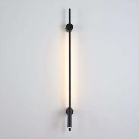 Настенный светильник светодиодный Lumion Toint 8438/11WL черый, металл LED 3W + LED-подсветка 8W 3000K 220V