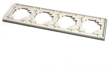 Рамка на 4 поста (дымчатый) Stekker Катрин 49037