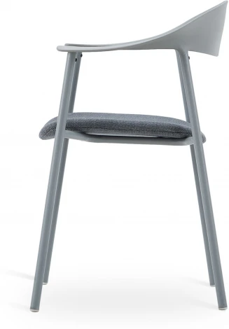 Стул Eila с подушкой пластик серый Stool Group арт.УТ000039777