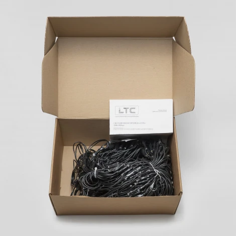 Светодиодная сеть 2 x 3 м желтая  220В, 384 LED, провод черный ПВХ, IP54 Laitcom NTL384M-11-2Y