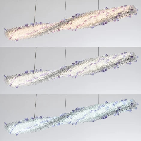 Подвесной светильник светодиодный хрустальный с пультом с регулировкой цветовой температуры и яркости Modelux MODESTYLE MS.5007.1000 CR