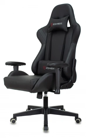 Кресло игровое Zombie Formula черный/карбон эко.кожа крестов. пластик черный CARB