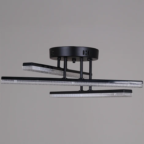 Потолочная люстра светодиодная на штанге с регулировкой цветовой температуры Reluce 03749-3.3-03C BK (220V)