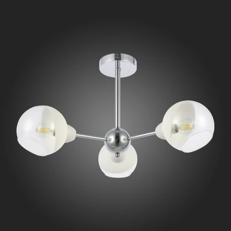 Потолочная люстра на штанге Evoluce Giorte SLE102702-03 (220V, шарики, молекулы)