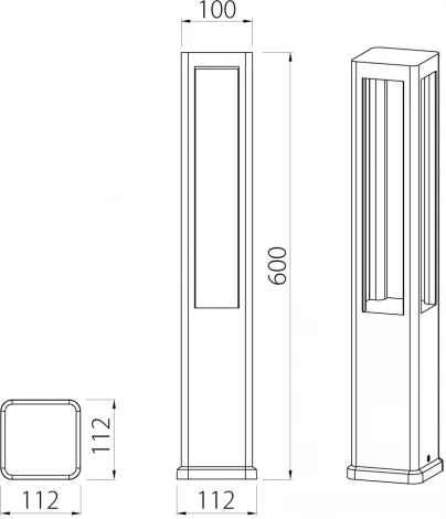 Наземный уличный светильник светодиодный IP54 Natural Concepts Dwell NC-113104-60-SB (220V)