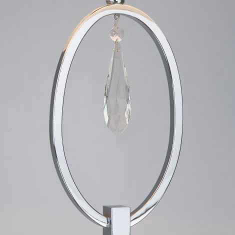 Торшер Eurosvet Madera 01056/1 хром/прозрачный хрусталь Strotskis (220V, подвески, выключатель)