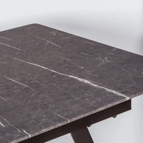 Стол R-Home Пеле раздвиж. 120-160 Мрамор графит