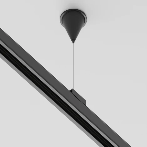 Подвес тросовый Trinity черный, 1шт (трехфазный) Maytoni Technical TRA005WS-31B (220V)