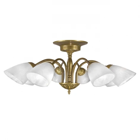 Люстра потолочная Day&Night, 8 плафонов, бронза с белым