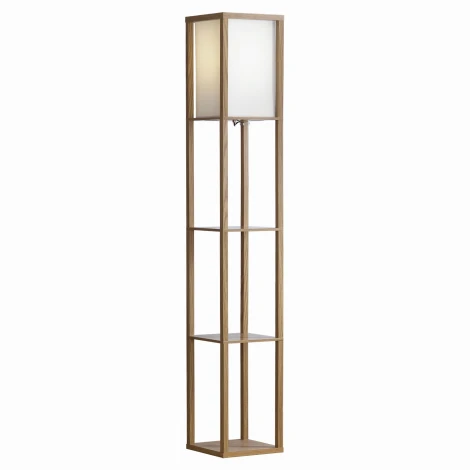 Торшер колонна со столиком Lussole Lgo Woodruff GRLSP-0332 (220V, выключатель, IP21)