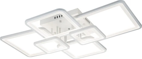 Потолочная люстра Escada Plain 10286/6 LED*154W White (ночной режим, 220V, пульт управления)
