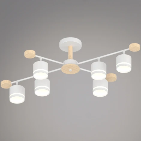 Потолочная люстра на штанге Reluce 78730-0.3-06 GX53 WH+WOOD