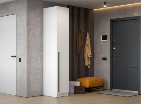 Шкафы Woodville Бирма ШК-400 белое дерево / белое дерево