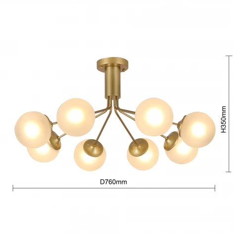 Потолочная люстра F-Promo Pax 2631-8U (220V, шарики, молекулы)