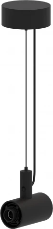 Подвесной токопроводящий соединитель с подводом питания ST Luce Techno ST1601.409.00 Черный (на тросе)