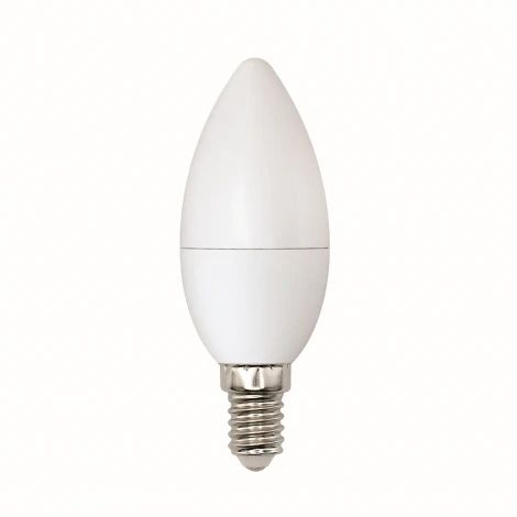 Лампочка светодиодная свеча белая E14 6W 3000-4000K Uniel LED-C37-6W/WW+NW/E14/FR PLB01WH