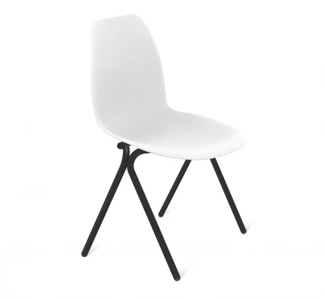 Стул Sheffilton SHT-ST29/S186 белый/черный муар 1862575901